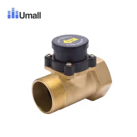 HT-802 1.5 Inches Water Pump Flow Switch Liquid Booster Solar Heater Brass Magnetic Pressure Automat