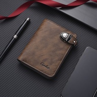 Men Short Wallet Wallet Men's Multi-card Wallet Men's Multifunctional Zipper Coin Purse Men [E526]