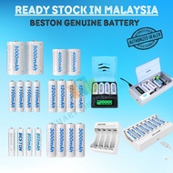 Beston AA 3000mAh AAA 1100mAh 800mAh D SIze C Size CR123A NiMH High Capacity Rechargeable Battery Ch
