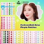 Soug Macaron Heart & Star Shape Double Combination Sticker Beauty Skincare Acne Makeup C4l5