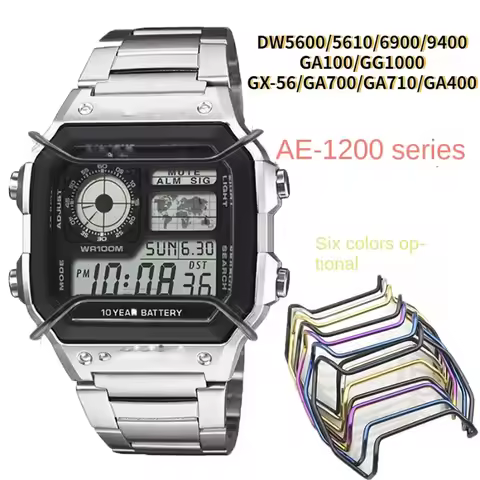 316 Stainless Steel Watch Bumper for Casio G-Shock AE1200 DW5600 GA110/400 5035 GW-M5610 Modified GA