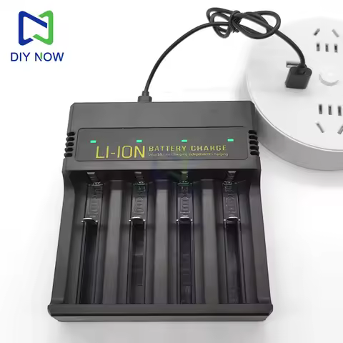 Universal USB Smart Charger 18650 Battery Charger For 18650 14500 26650 16340 4.2V Type-c Interface 