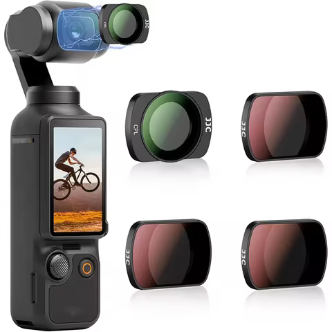 JJC Magnetic Filter for DJI Osmo Pocket 3 UV CPL ND Black Mist 1/4 0.72x Wide-Angle Lens Filter Acti