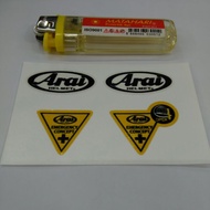 Stiker motor visor Helmet Arai