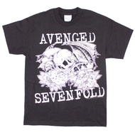S-5XL Ready stock Boys&apos; Avenged Sevenfold A7X Tattoo T-shirt Youth Large Black