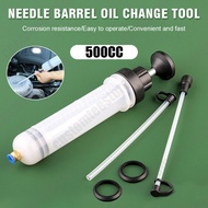 500cc Injection Syringe🔥Car Oil Fluid Extractor Manual Oil Fluid Transfer Pump with Hose Filling Vac