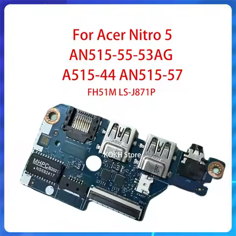 Original USB Audio Board FH51M LS-J871P for Acer Nitro 5 AN515-55-53AG A515-44 AN515-57 USB ENTERNET