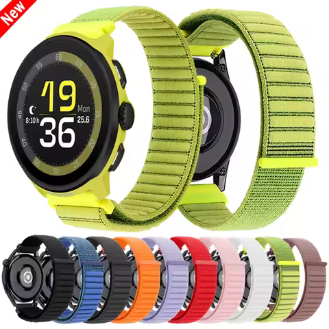 22mm Nylon Loop Strap For SUUNTO 9 Peak DLC/PRO 9 5 PEAK OCEAN RUN VERTICAL Replace Bands For COROS