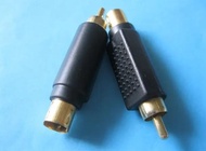 Converter RCA Male To Mini 4 pin DIN Plug S-Video Male Gold Head 200