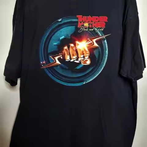 Black and Gold Thundermother T Shirt All Size S To 5XL UU945