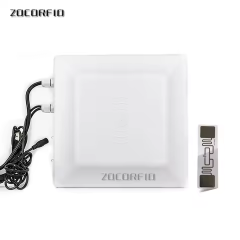 Integrative UHF RFID card reader 6M long range 8dbi Antenna RS232/RS485/WG26 100 cards optional of p