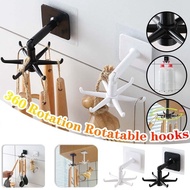 DIY Kitchen Rotary Hook Multi-Purpose Hooks 360 Degrees Rotated Rotatable Rack for Organizer and Sto