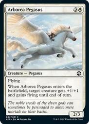 魔法部屋MTG售AFR 被遺忘國度戰記 Arborea Pegasus 奧林界飛馬   【英文Mint】