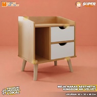 Bedside Table Bedside Table Bedside Table Multipurpose Shelf Wooden Bedside Table Kingdom NK Velvet
