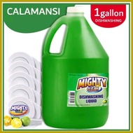 ◫ ♟ ✅ Mighty Clean/All Mighty Dishwashing Liquid Lemon,Calamansi,Antibac  - DWL - 1 Gallon