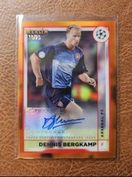 Topps Merlin Dennis Bergkamp Autograph Card /25 Jersey Number Arsenal Legend 阿仙奴名宿柏金＜球衣號＞簽名卡