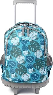 Rolling Backpack Girls Boys 18in Wheeled Backpack Kids Backpack with Wheels School Travel Bag