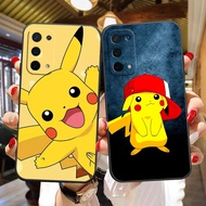 Pikachu Pokemon Monster Soft Black Silicon TPU Cell Phone Case For OPPO R17 R15 R11 R9 R7 K1 F11 F9 F7 F5 A9 A7 A79 A75 A73 Realme RENO 3 2 6.4 U1 M B S X Z Pro Plus Youth 5G