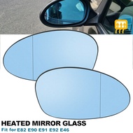 Driver Side Blue Wing Door Mirror Rearview Mirror Glass Heated For 1 3 Series E81 E87 E82 E46 E90 E9
