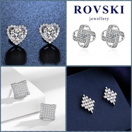 925 Silver Subang Raya Original Korean Design Style Minimalist Earrings for Women Ear Studs 925 Ster