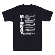 The Battle Of Midway Plane Spotting American Ww2 Planes Vintage Men'S T-Shirt