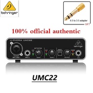 / BEHRINGER Umc22 Um2 Audio Interface Microphone Headphone Amplifier Recording Sound Card