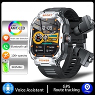 GT55 Smart Watch With Earbuds 2 In 1 Activity Fitness Tracker Waterproof Watch Combo Earbuds Health 