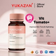 Yukazan Vit Tomato + 30s Brightening Supplement - Collagen, White Tomato, Oryza Ceramide Chewable Ta