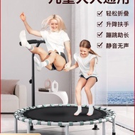 Foldable Indoor Trampoline for Kids and Adults, Silent Small Bungee Jumping Bed H Children's Jumping