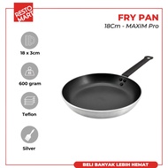 Fry Pan / Teflon Anti Lengket 18 cm MAXIM PRO Bakelite Handle (1091785)