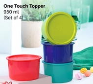 ready stock - chinese new year cookies container - 4pcs/set tupperware 950ml one touch topper