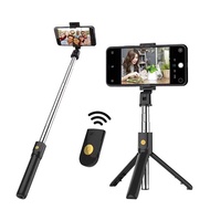 Bluetooth Selfie Stick - Selfie Stick R1 Tripod. Bluetooth Selfie, 360* Rotating Clip