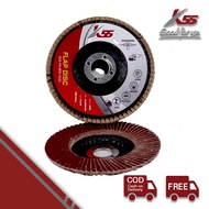 K55 Amplas Susun 4" FLAP DISC 100x16mm Amplas Gerinda Bulat 4 inch Batu Grinda