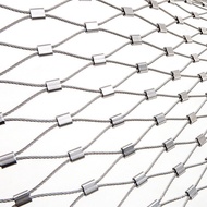 Jaring Tali Keluli Tahan Karat Penutup Lurang Beg Jaring Anti-jatuh Keselamatan altitud tinggi Jarin