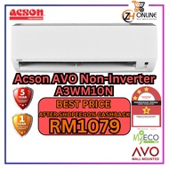 Acson 1.0HP-3.0HP Non-Inverter Aircond MyEco R32 Air Conditioner A3WM AVO SERIES ACSON AIRCOND
