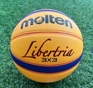 ลูกบาสเกตบอลหนังพียู PU Molten B33T5000 FIBA APPROVED รุ่นแข่งขันนานาชาติ สำหรับแข่งขัน 3 คน ของแท้