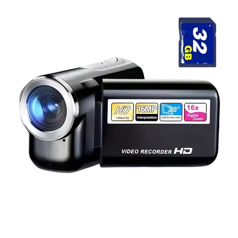 Mini DV Camera 2 Inch Screen for Outdoor Home Recording