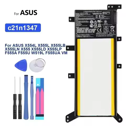 Portable Battery C21N1401 C21N1509 4840mAh-6800mAh For ASUS X455 X455L A580U X580U X540 X540L X554L 