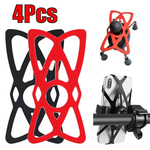 Silicone Bicycle Phone Holder Motorcycle Mobile Phone Stand Bike GPS Clip Quick Mount for IPhone 13 