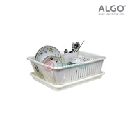 [SG Stock] Algo PP BPA Free Compartment Dish Drainer Set