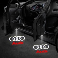 2 LED Car Door Welcome Logo Light Projector Lamp For Audi Sline Quattro Q7 Q5 Q3 A3 8P 8V A4 B6 B7 B