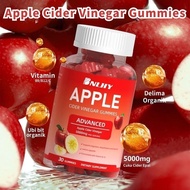 BNLHY Apple Cider Vinegar Gummies 5000mg per serving Vitamin B9 Vitamin B12 Food Supplement 30 Gummi
