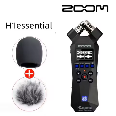 ZOOM H1essential Handy Recorder Digital Camera Audio Recorder Stereo Microphone for Interview SLR Re