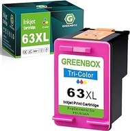 GREENBOX Remanufactured Ink Cartridge Replacement for HP 63XL 63 XL for Envy 4516 4520 Officejet 4650 3830 Deskjet 2130 2132 Printer (1 Tri-Color)