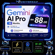 Gemini AI Pro 18 Months | Private Account | Own Email Activation | 2TB Cloud Storage | Gemini Advanc