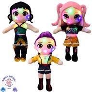 KPOP Demon Hunters Golden Huntrix Doll – Mira Zoey Rumi LED Lights
