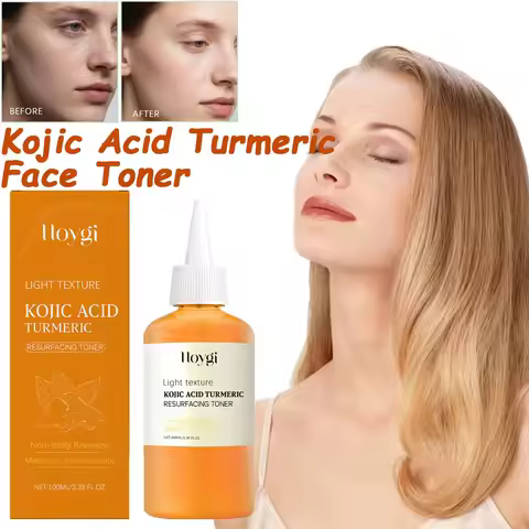 Brightening Kojic Acid Turmeric Toner Soothing Hydrating Pore Minimizing Oil Control Reduce Dullness