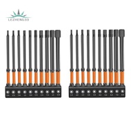 Impact Hex Heads Hex Key Bit Set (Metric & SAE),1/4inch Hex Shank Hex Drill Bit Set,Magnetic CNC Mac