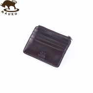 MAURO Genuine Leather Coin Purse Zip Card Holder Beg Duit Syiling Lelaki Perempuan
