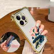 Four Corners-Blue Flower iPhone 15-iPhone 15 Pro-iPhone 15 Pro Max-iPhone 16-iPhone 16 Pro-iPhone 16